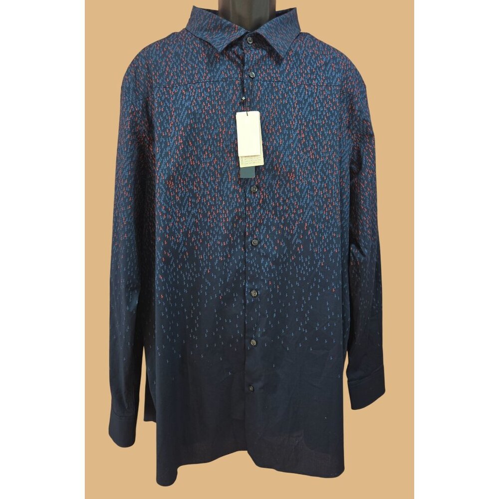 Perry Ellis Mens Stretch Button-Down Shirt 2XL NWT NEW